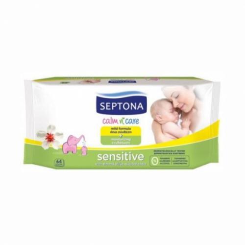 Septona Baby Calm n Care Wipes sensitive Chusteczki nawilżane dla