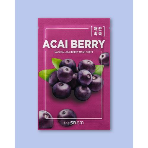 The Saem Natural Acai Berry Mask Sheet Maska w płachcie cena