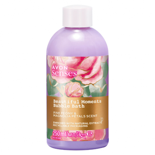 Avon Senses Beautiful Moments Bubble Bath Pink Peony Magnolia