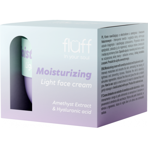 Fluff Moisturizing Light Face Cream Nawilżający krem do twarzy z