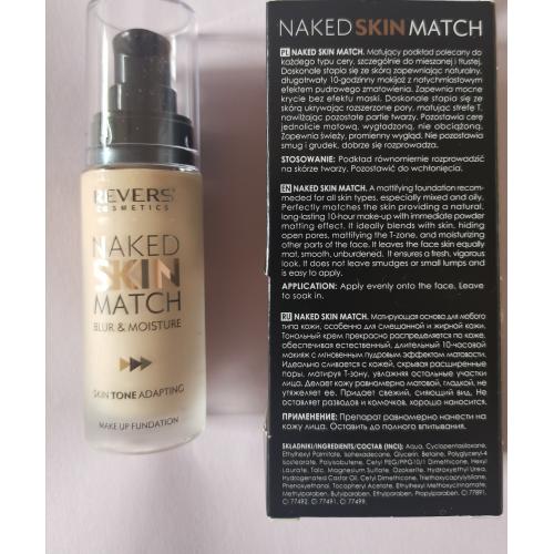 Revers Cosmetics Naked Skin Match Blur Moisture Foundation Podk Ad