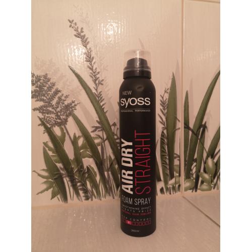 Syoss Air Dry Straight Foam Spray Pianka do układania włosów