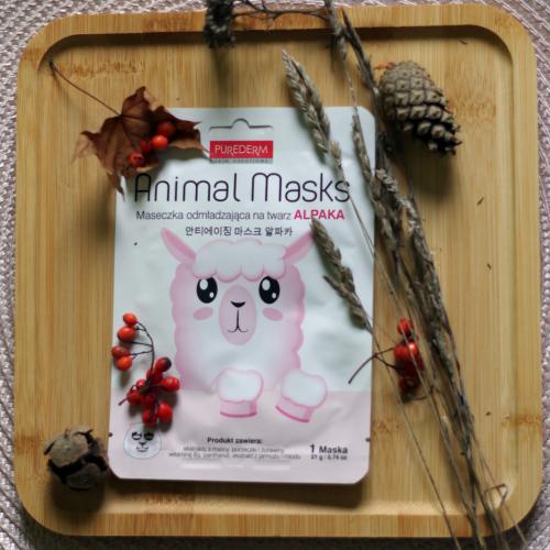 Purederm Animal Masks Maseczka odmładzająca na twarz Alpaka cena