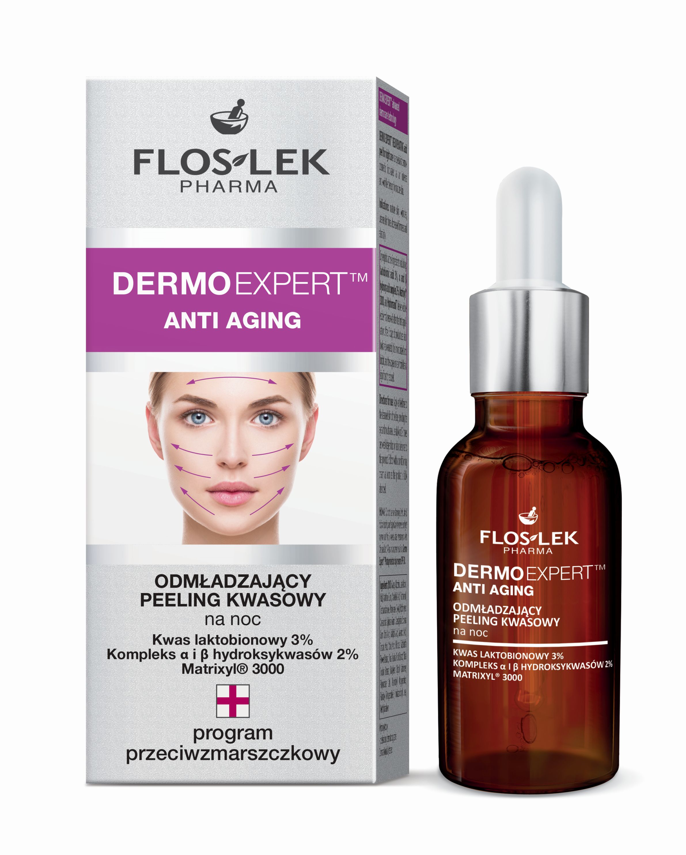 Floslek Dermo Expert Anti Aging Odmładzający peeling kwasowy cena