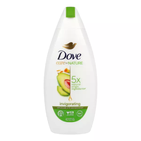 Dove Care By Nature Invigorating Shower Gel Avocado Oil Calendula