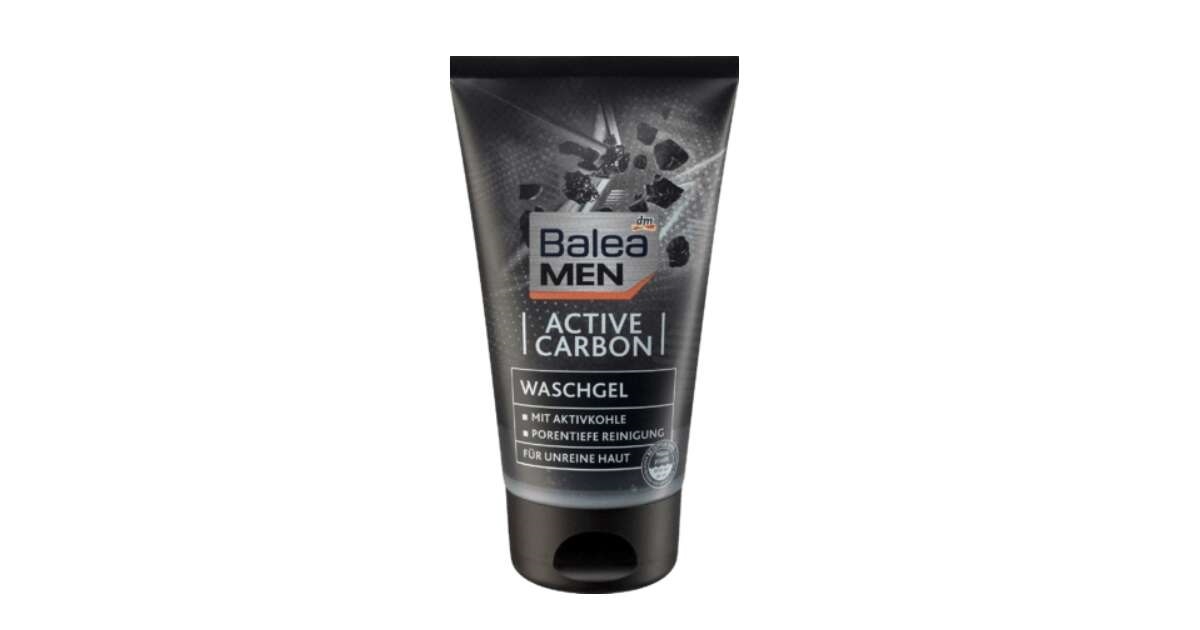 Balea Men Active Carbon Waschgel Żel do mycia twarzy cena opinie