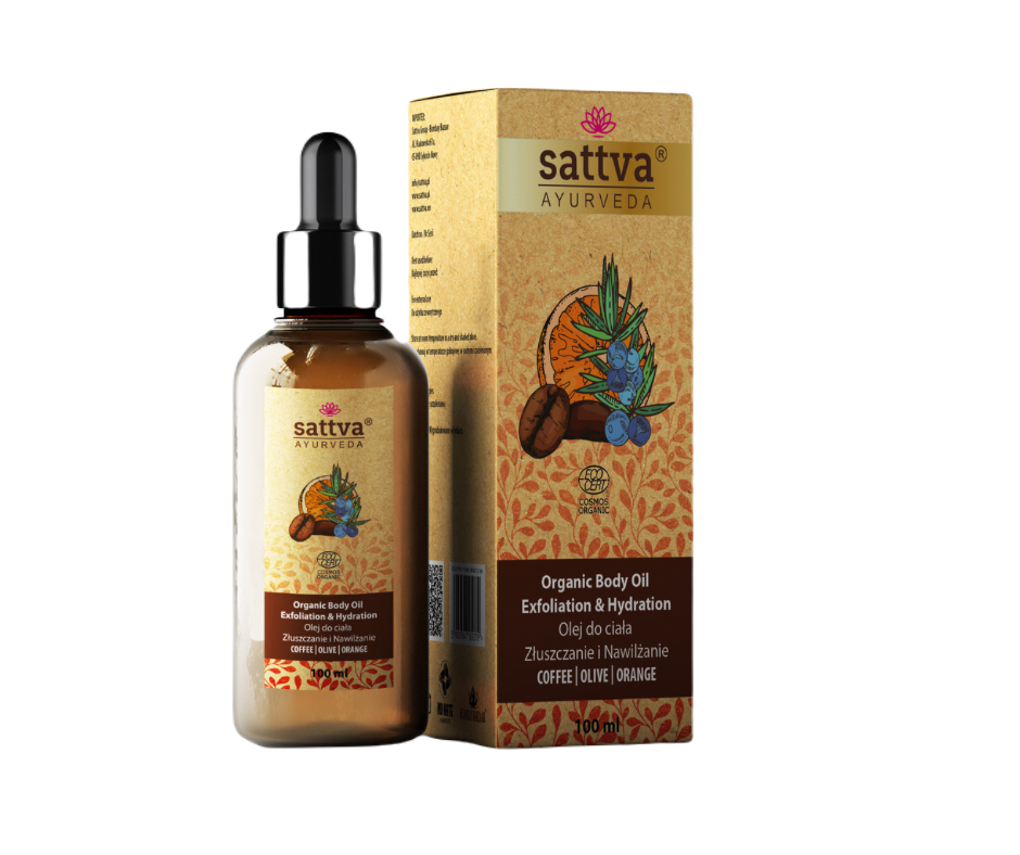 Sattva Ayurveda Organic Body Oil Exfoliation Hydration Organiczny