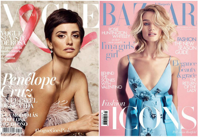 Okładki magazynów o modzie wrzesień 2015 Okładki magazynów o modzie wrzesień 2015