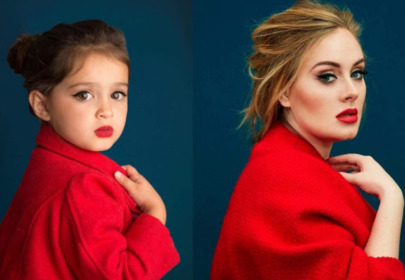 3-latka podobna do Adele w czerwonym płaszczu 3-latka podobna do Adele w czerwonym płaszczu