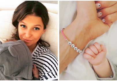 Anna Lewandowska z Klarą Anna Lewandowska z Klarą