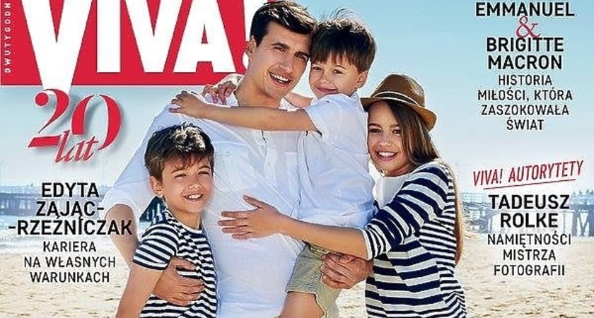 Jarosław Bieniuk z dziećmi na okładce magazynu Viva Jarosław Bieniuk z dziećmi na okładce magazynu Viva