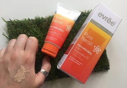 krem korygujący cc evree - swatch i opakowanie krem korygujący cc evree - swatch i opakowanie