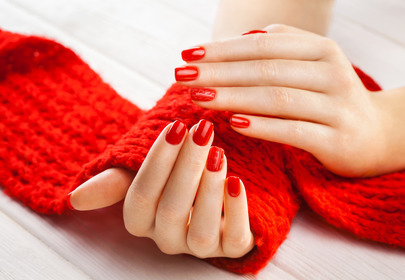czerwony manicure hybrydowy czerwony manicure hybrydowy