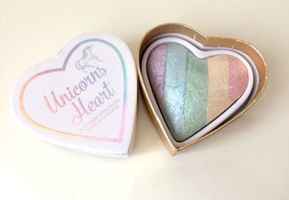 tęczowy rozświetlacz Unicorns Heart Makeup Revolution tęczowy rozświetlacz Unicorns Heart Makeup Revolution