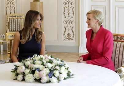 melania trump i agata duda w belwederze melania trump i agata duda w belwederze