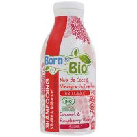 Born to Bio, Shampoing Brillance Noix de Coco et Vinaigre de Framboise (Szampon wzmacniający z olejem kokosowym)