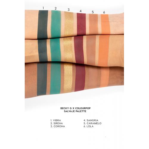 ColourPop, Becky G x Colourpop, Salvaje Pressed Powder Shadow Palette (Paleta 12 cieni do powiek)