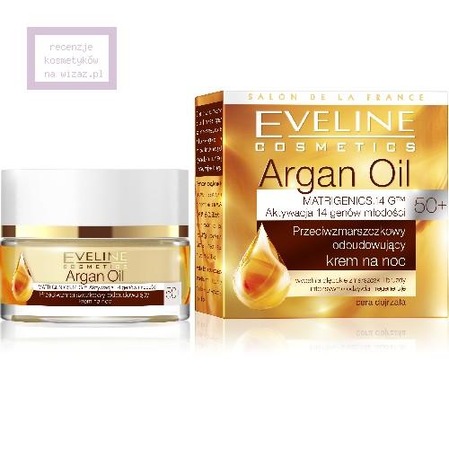 Eveline Cosmetics, Argan Oil, Przeciwzmarszczkowy odbudowujacy krem na noc 50+