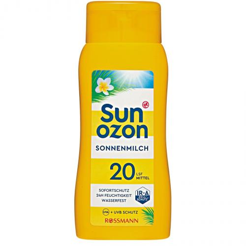 SunOzon, Sonnenmilch LSF 20, 30 (Mleczko do opalania SPF 20, SPF 30)