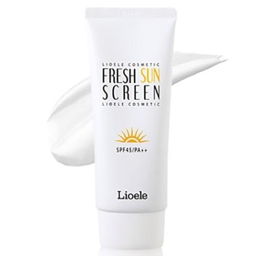 Lioele, Fresh Sun Screen SPF45/PA++ (Emulsja ochronna SPF45)
