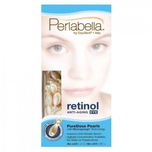 Equilibra, Perlabella, Retinol, Anti- Aging Eye Contour Pure Dose Pearls (Kapsułki pod oczy z czystym retinolem)