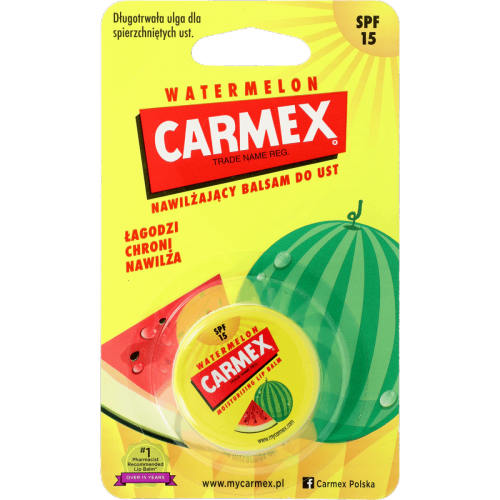 Carma Laboratories, Carmex, Moisturising Lip Balm Watermelon (Nawilżający balsam do ust w słoiczku o smaku arbuza)