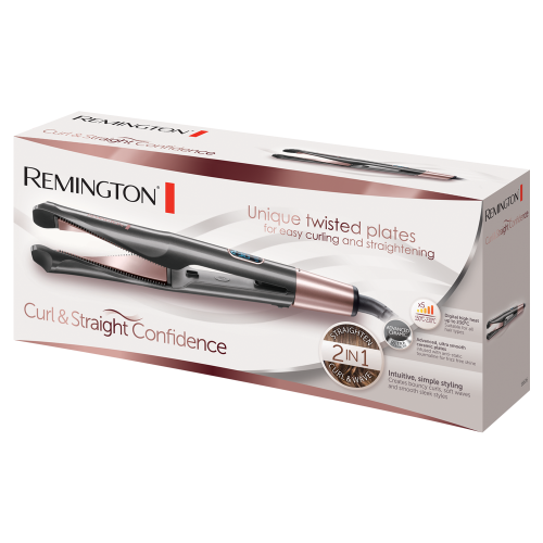 Remington, Curl & Straight Confidence Urządzenie do włosów 2 w 1 S6606