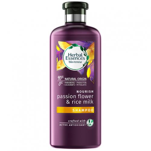 Herbal Essences, Bio:renew, Odżywczy szampon do włosów `Passiflora i mleko ryżowe`