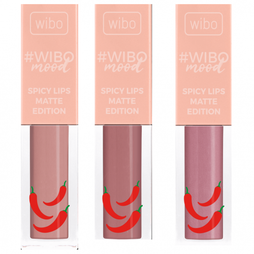 Wibo, #Wibomood, Spicy Lips Matte Edition (Matowa pomadka do ust z ekstraktem z papryczki chili)