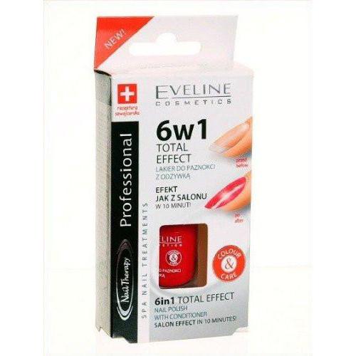 Eveline Cosmetics, Nail Therapy Professional, 6 w 1 Total Effect (Lakier do paznokci z odżywką)