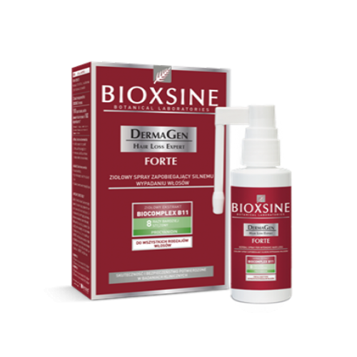 Bioxsine, Dermagen Forte, Ziołowy spray zapobiegający silnemu wypadaniu włosów