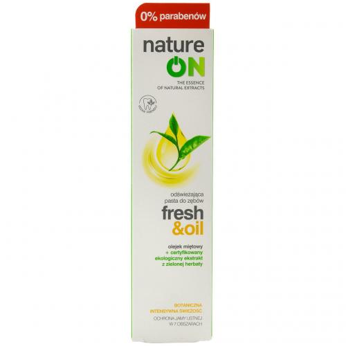 natureON, Fresh & Oil, Odświeżająca pasta do zębów