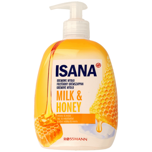 Isana, Milch & Honig, Creme Seife (Mydło w płynie `Mleko i miód`)