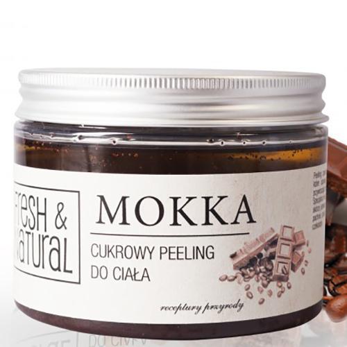 Fresh&Natural, Cukrowy peeling do ciała `Mokka`