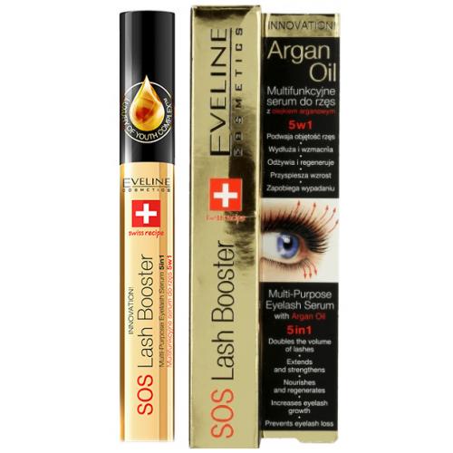 Eveline Cosmetics, Argan Oil, SOS Lash Booster (Serum do rzęs z olejkiem arganowym 5 w 1)