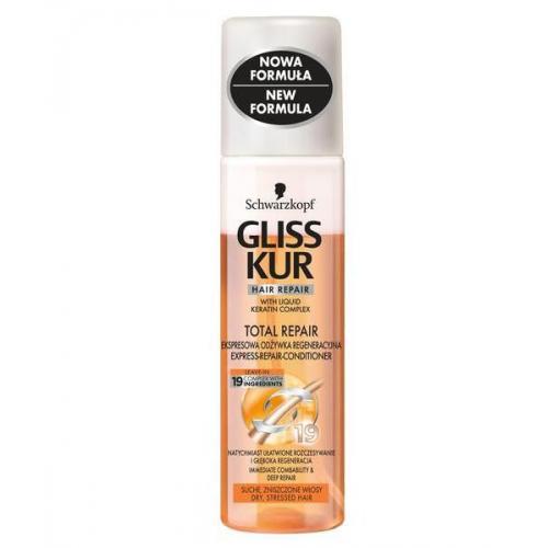 Schwarzkopf Gliss Kur, Total Repair, Ekspresowa odżywka regeneracyjna do włosów suchych i zniszczonych