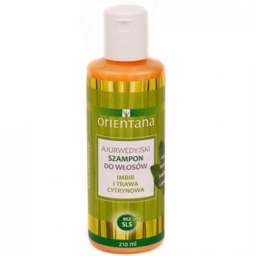 Orientana, Ajurwedyjski szampon do włosów` Imbir i trawa cytrynowa`