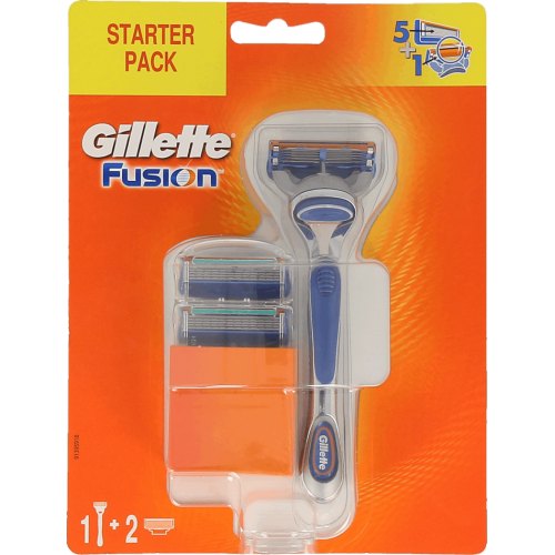 Gillette, Fusion, Maszynka do golenia + 2 ostrza wymienne