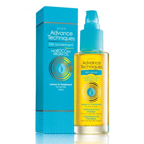 Avon, Advance Techniques, 360 Nourishment, Moroccan Argan Oil  Nourishing Hair Serum [Absolute Nourishment Treatment Serum] (Odżywcza kuracja z marokańskim olejkiem arganowym [Serum do włosów 'Pełne odżywienie'])