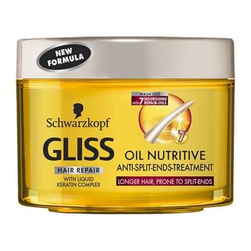 Schwarzkopf Gliss Kur, Oil Nutritive, Maseczka przeciwdziałająca rozdwajaniu się włosów (nowa wersja)