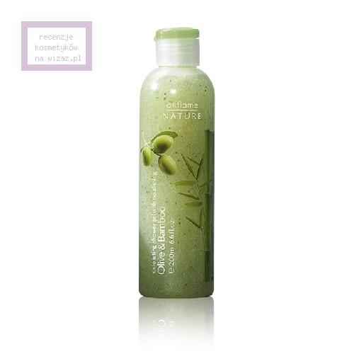 Oriflame, Nature, Exfoliating Shower Gel with Nourishing Olive & Bamboo (Złuszczający żel pod prysznic z odżywczą oliwką i bambusem)