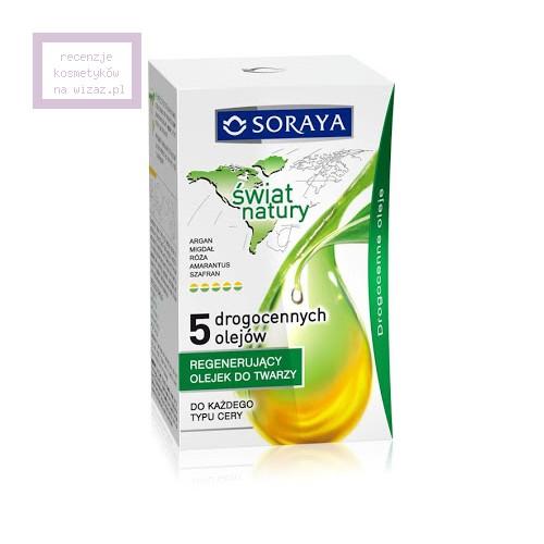 Soraya, Świat Natury, Regenerujący olejek do twarzy `5 drogocennych olejów`