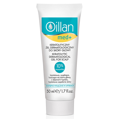 Oillan, Med+, Keratolityczny żel dermatologiczny do skóry głowy