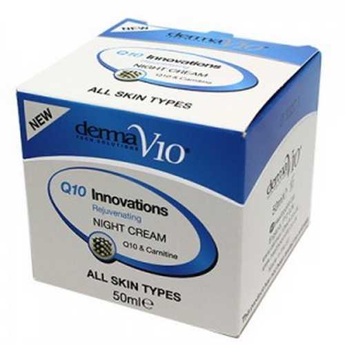 DermaV10, Q10 Innovations, Rejuvenating Night Cream (Krem na noc)