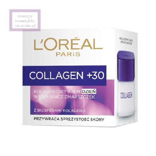 L'Oreal Paris, Collagen +30, Kolagenowy krem - wypełniacz zmarszczek na dzień