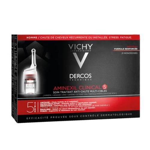 Vichy, Dercos Aminexil Clinical 5  (Kuracja przeciw wypadaniu włosów o kompleksowym działaniu dla mężczyzn)