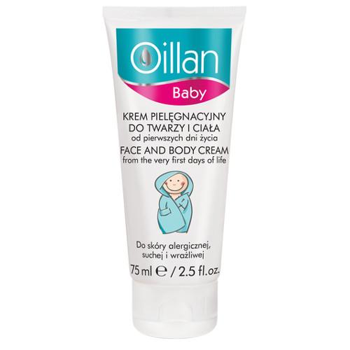Oillan, Baby, Krem pielęgnacyjny do twarzy i ciała od pierwszych dni życia do skóry alergicznej, suchej i wrażliwej