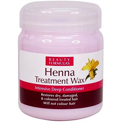 Beauty Formulas, Henna Treatment Wax (Głęboko  odżywiający wosk do włosów)