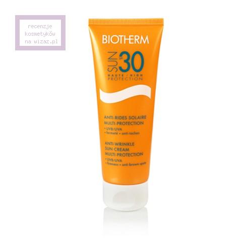 Biotherm, Sun Multi Protection, Anti Wrinkle Sun Cream SPF30 UVB/UVA+++ (Krem przeciwzmarszczkowy i nawilżający - wysoka ochrona)
