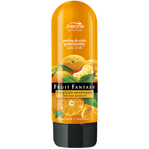 Joanna, Fruit Fantasy, Gruboziarnisty peeling do ciała 'Brazylijska mandarynka'
